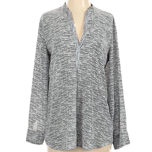 BB Dakota Top Steve Madden Semi Sheer Blouse Flowy Shirt Size XS - Picture 3 of 7